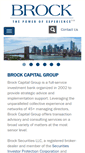 Mobile Screenshot of brockcapital.com